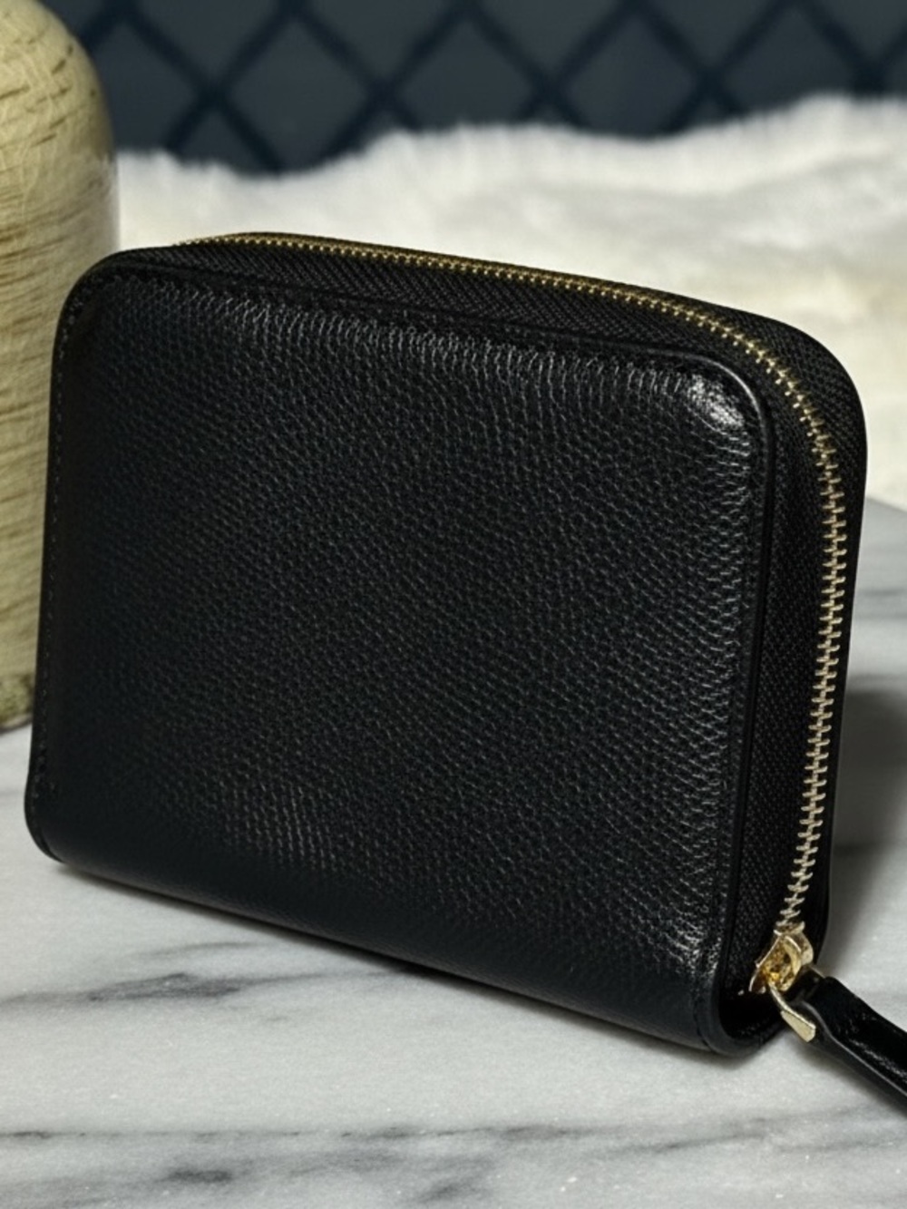 Fendi Black Bifold Leather Wallet Snap Zip Closure 8M0407 Includes COA - Picture 4 of 16